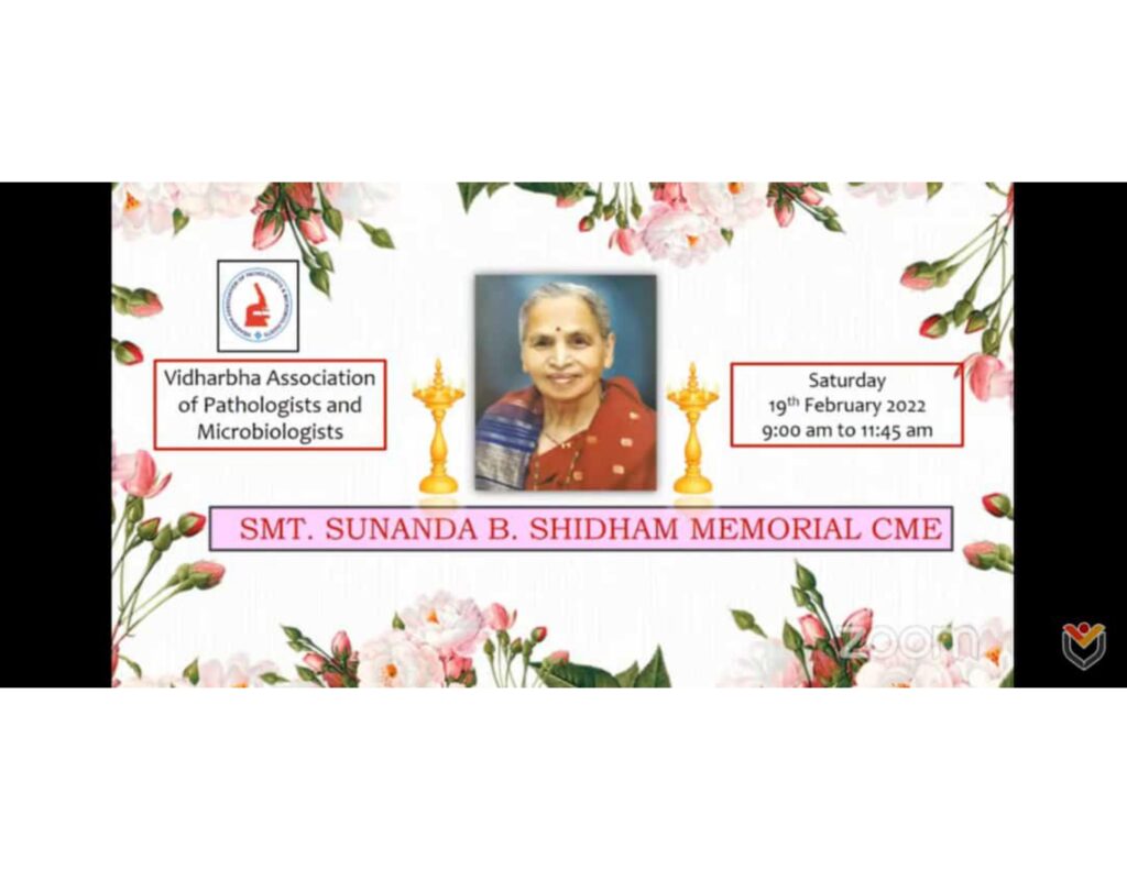 Late Smt Sunanda Shidham CME